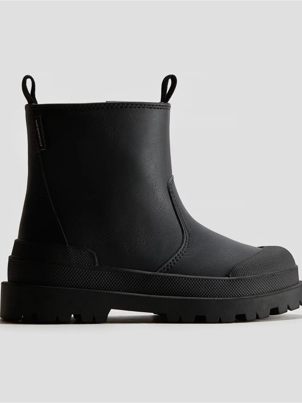 H&M Black Kid’s Chelsea-Style Rain Boots Size 12.5